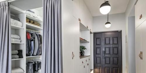 厕所|93㎡,硬是舍弃电视墙,厕所改“2个门”太明智了,晒晒全屋