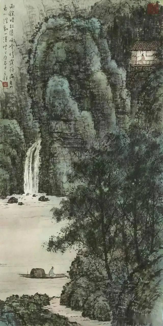 杨善深#岭南派大师杨善深之子的花鸟、山水和人物!