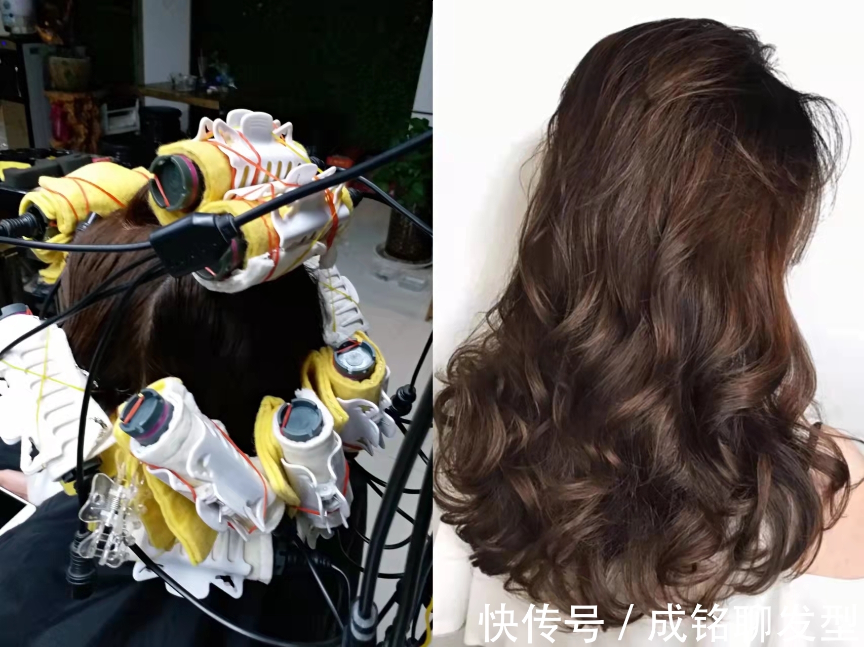 烫发|热烫和冷烫,哪种烫法更适合烫大卷?大卷和大波浪有啥区别?