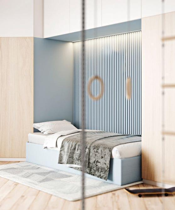 安全感|卧室小没关系，懂得这么去设计立省2㎡，有依靠孩子睡更有安全感