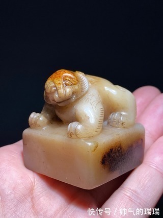 籽料#汉 和田玉籽料 白玉 熊钮 玉熊 玉印 玉印胚