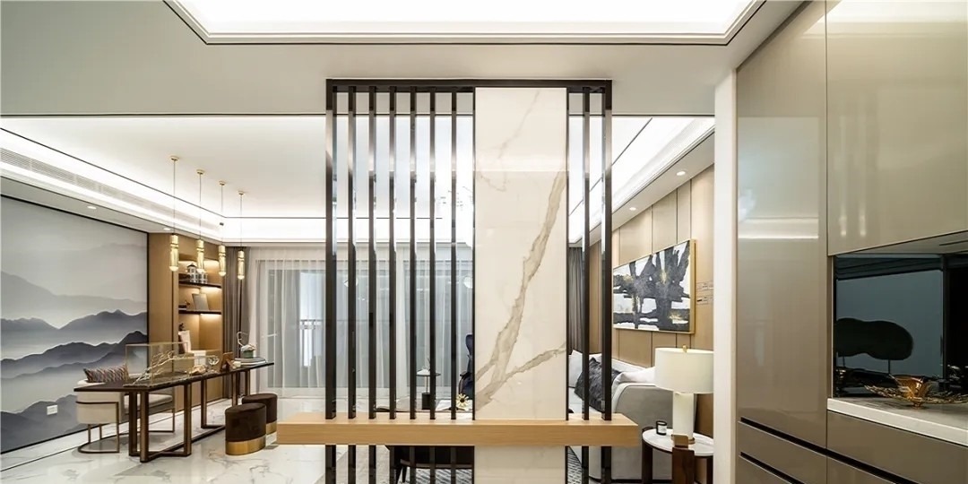 客厅|95后小伙子的“豪宅”,165㎡新中式之家,水墨乘风,叫人佩服