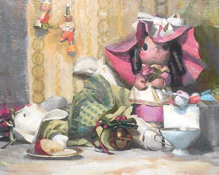 油画作品|好久没见过这么准的造型了,她的用色也超扎实!