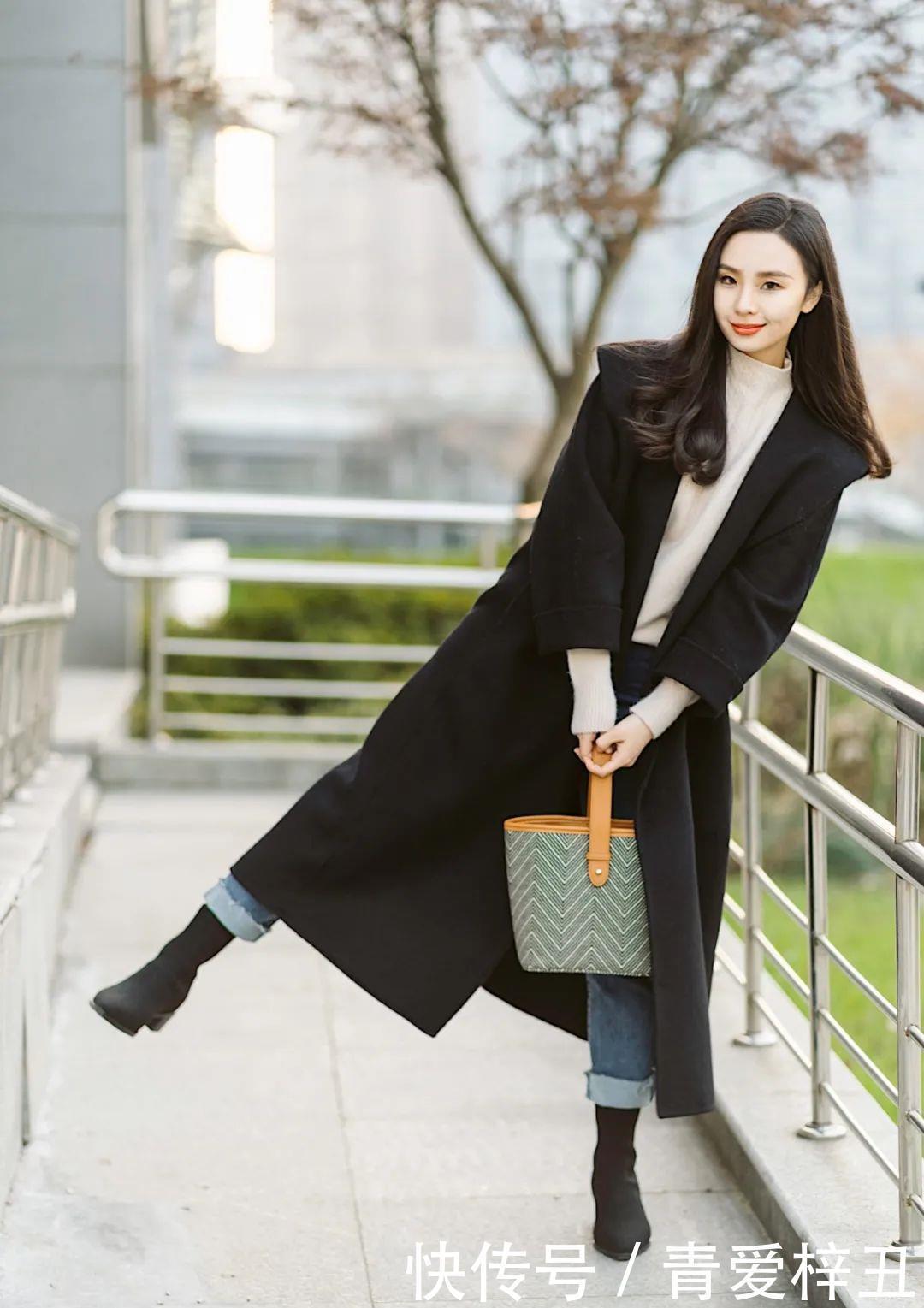 长大衣+女王靴,A到爆