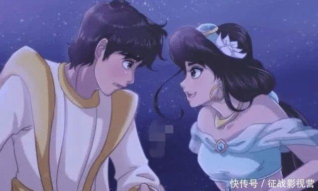 仙蒂公主|当迪士尼的情侣变成日漫画风,美人鱼楚楚动人,大家最喜欢哪对