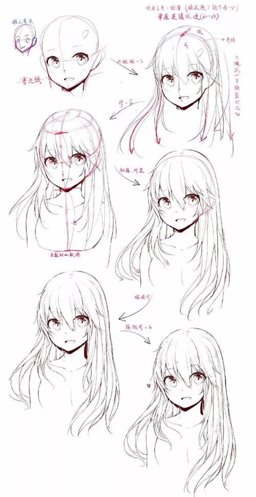 头发的绘画方法大集合，有你们要古风发型吗？