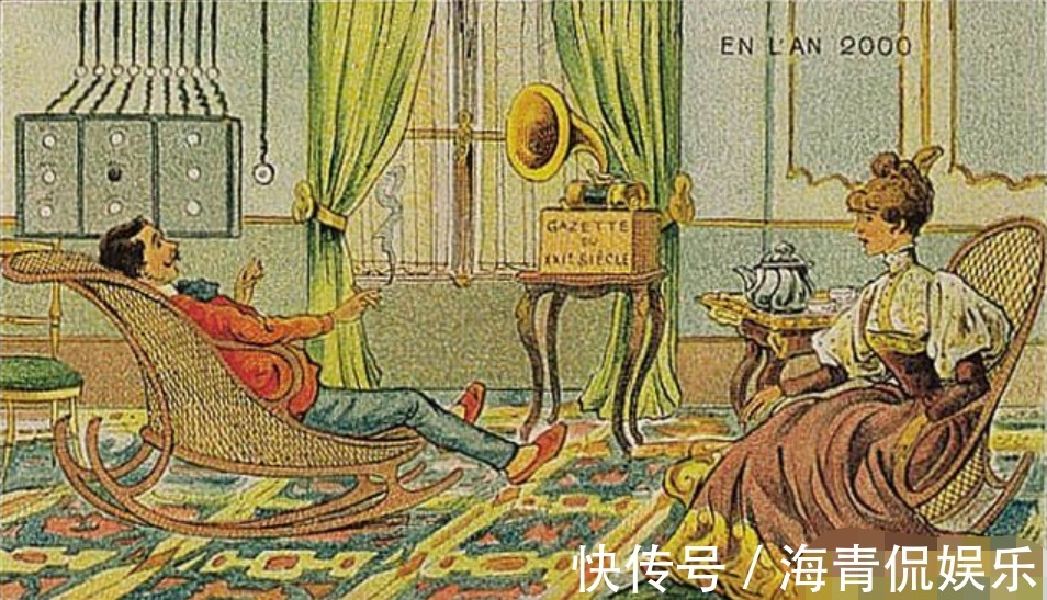 想象力&100年前的画家想象未来,并画了17幅画,网友神预言!
