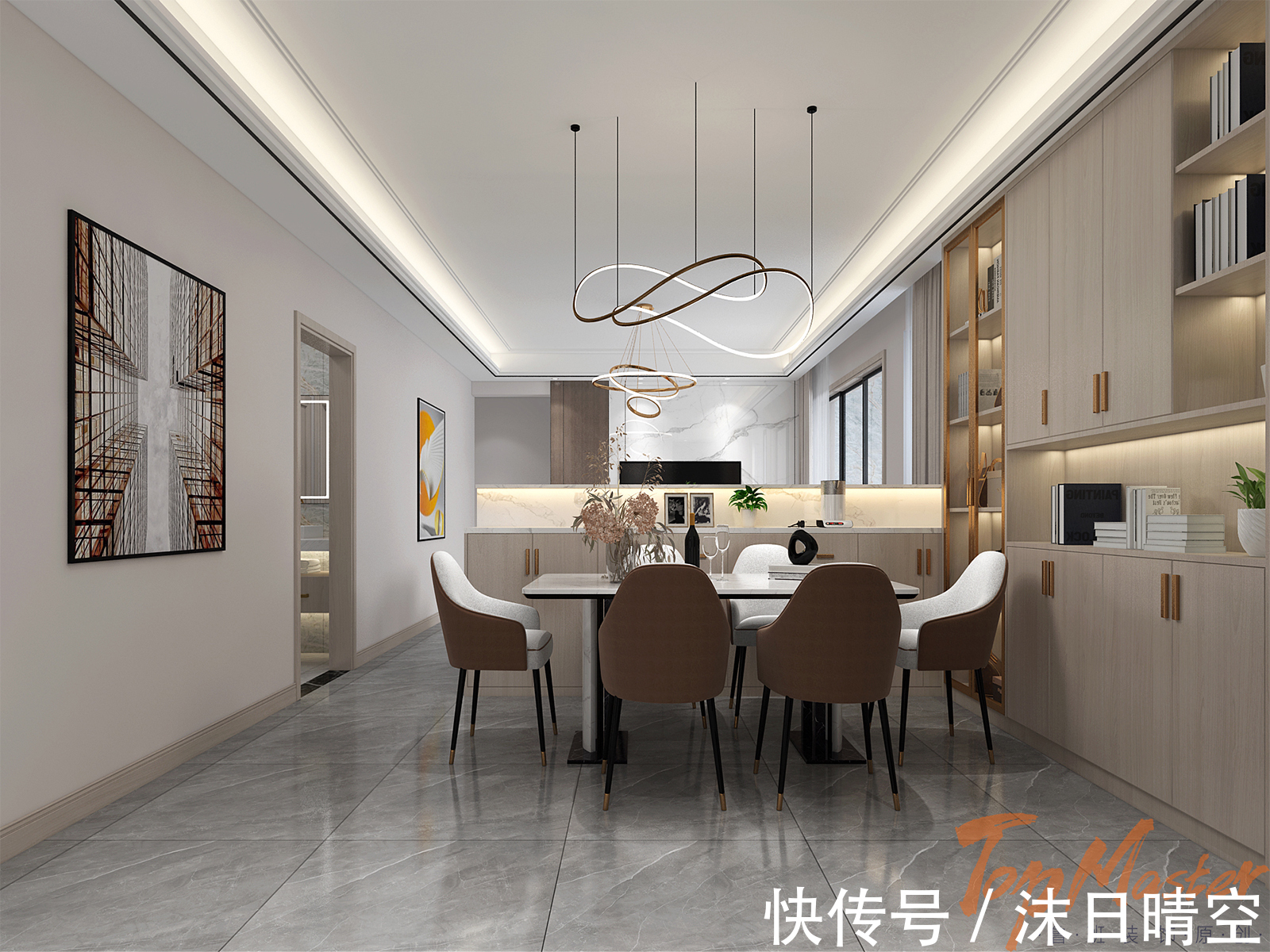 现代|【鲁班装饰】时代俊园140㎡现代风格,艺术的最高境界