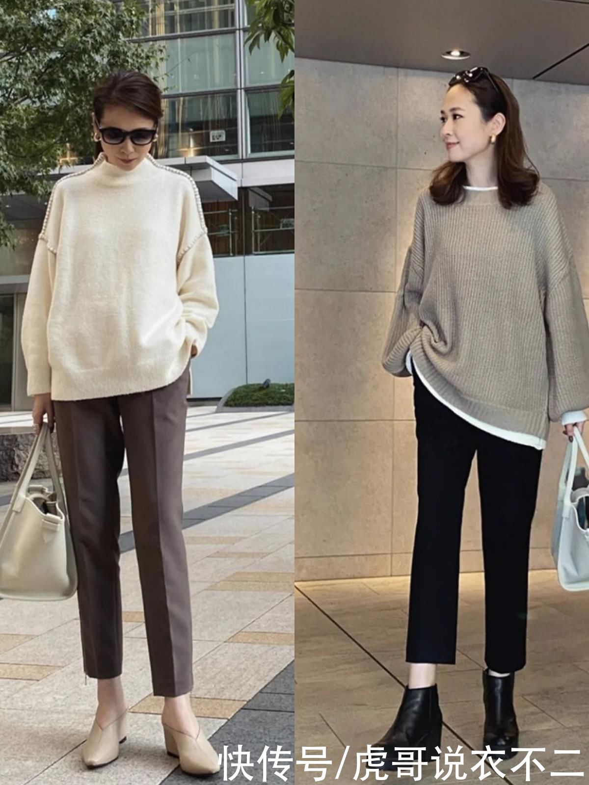 50岁的日本博主真会穿,简约又高级,这才是中年女性该有的打扮