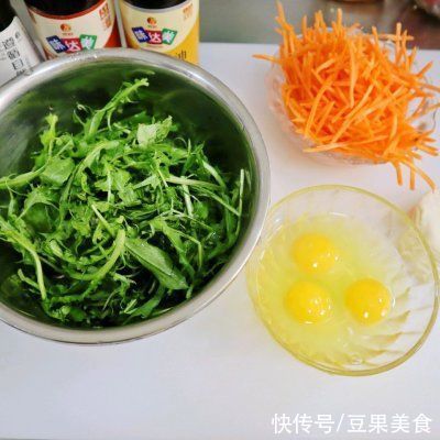 春季时令尝鲜野菜??荠菜素春卷??低脂少油版