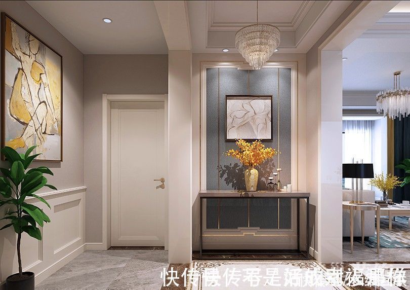 背景墙|看一眼就心动的140平现代风，精致优雅，刚需房也能装出豪宅范