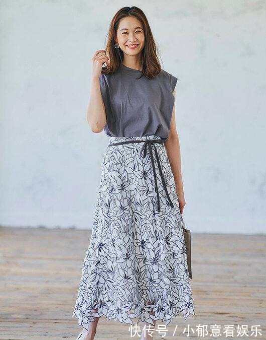 半身裙|今年半身裙别瞎穿，认准这些“上短下高腰”技巧，巧妙显高又时髦