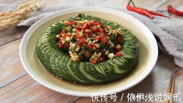 主菜|原来黄瓜切法有这么多种，黄瓜的花式切法大全图文详解，一看就会