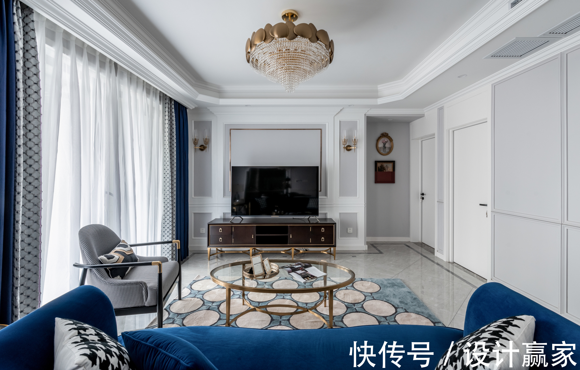 浅灰色|101㎡美式奢华,质感的空间,浪漫的家,邻居看过直夸好