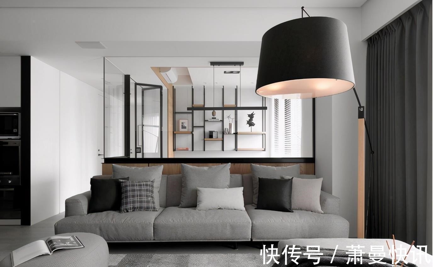 性冷淡|现代标准空间,灰度空间搭配清玻墙面,令人意犹未竟的性冷淡风