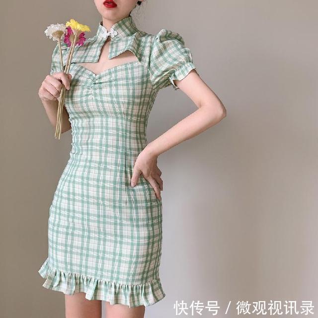  改良|上游时尚｜人间尤物的国风改良旗袍，温柔气质又显瘦