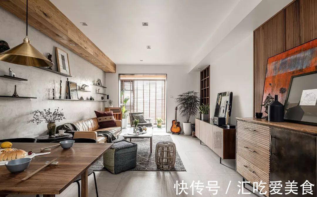 复古|109平新房装修设计,复古怀旧,一进客厅,也太有范了!