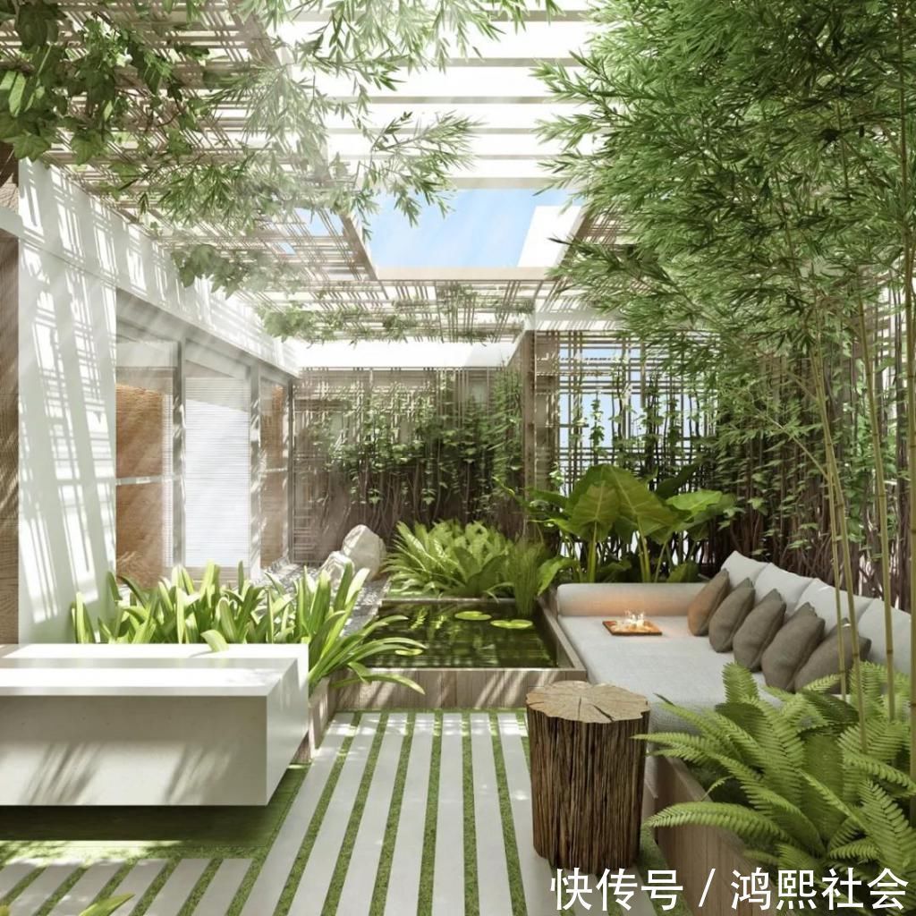 创意|家里有院子的，别荒着，这25个创意“花园庭院”设计，太惊艳了