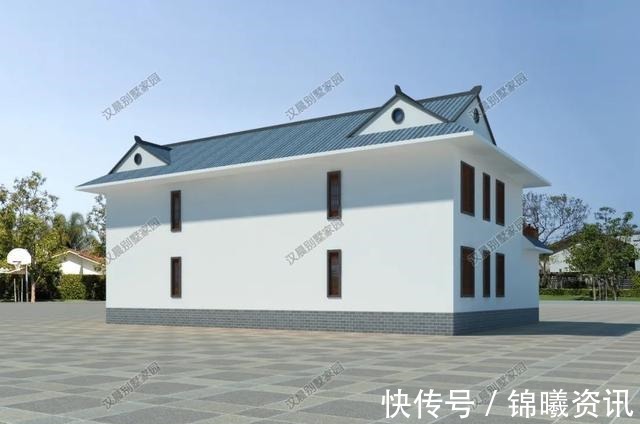中式|对称式传统中式二层别墅,流传千年准没错,农村就应该建这种房子