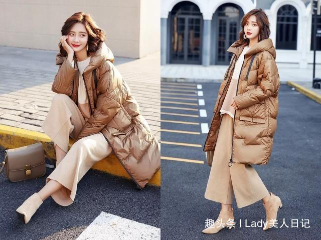 毛衣 阔腿裤搭配上衣怎么出彩配大衣气质出众，配羽绒服秒变小甜美