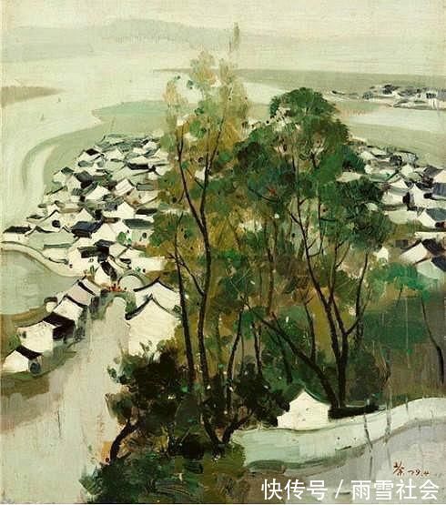 江南园林#“中国画”吴冠中画的太好，中国画在他笔下活了起来