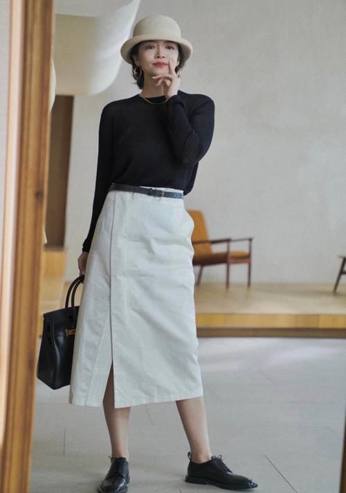 时尚博主三木母女示范优衣库穿搭，基础款搭配好清新，温柔且优雅