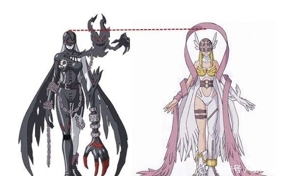 天女兽|数码宝贝:迪路兽的五大进化型态,一念成魔妖女兽,一心向善天女兽