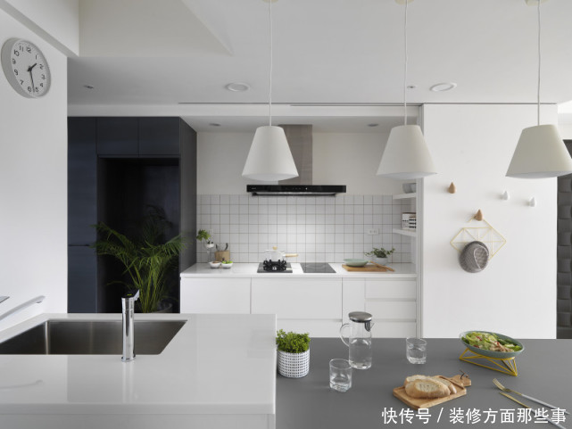 餐厅|100平北欧风二居室，既有现代简约的清新自然，还舒适方便打理