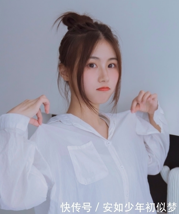 瓜子脸|小姐姐超厚刘海挡脸,一张瓜子脸精巧可爱,图四没刘海却意外的美