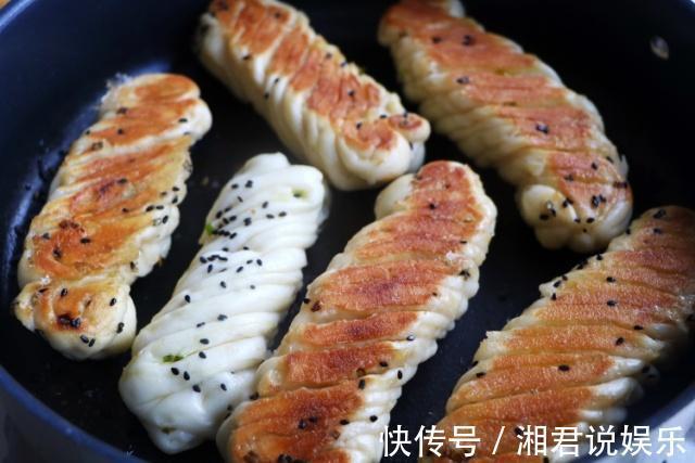 花卷别总去蒸,换种方式煎一煎,香脆有嚼劲