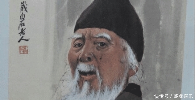 幅画&齐白石画的老虎没脸见人, 只有屁股, 为什么 放大后才发现玄机!