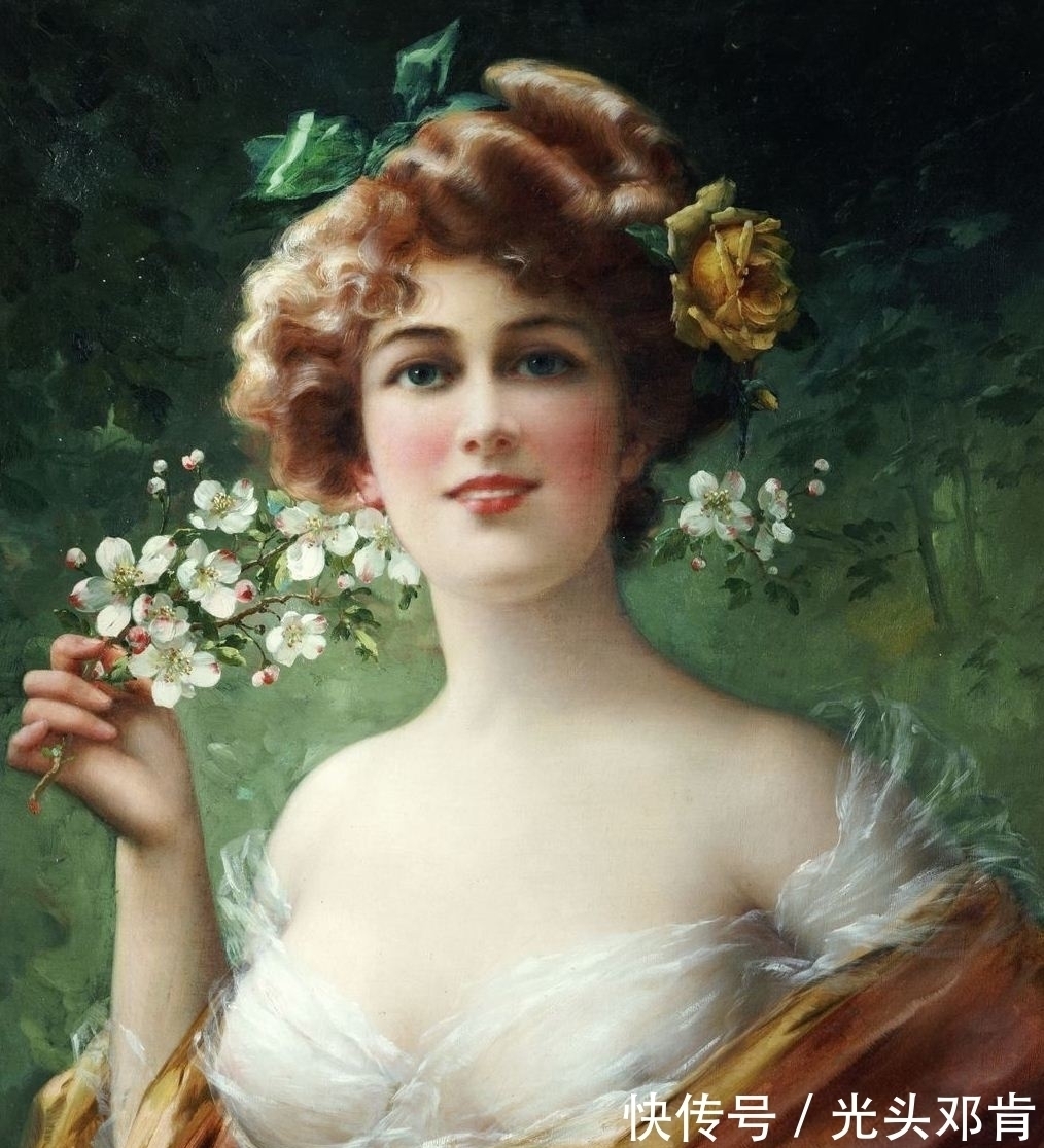 弗农&他最擅长画美女,埃米尔·弗农Emile Vernon油画美女作品鉴赏