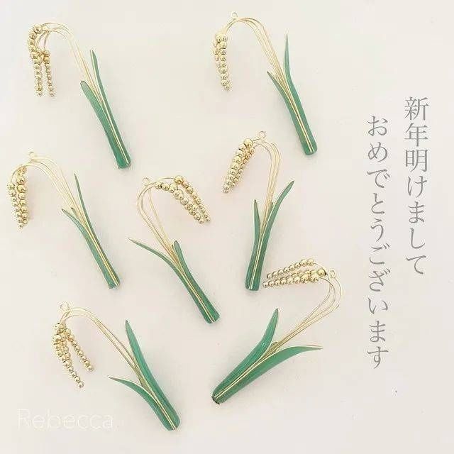 大米|日本一小姐姐手作水稻型耳饰,灵感是来自 网友:惟妙惟肖,看饿了!
