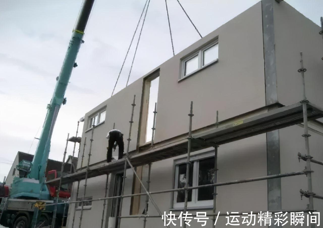 工人费|现在农村不用砖盖房，不请工人，个把月建好200平别墅，太厉害了