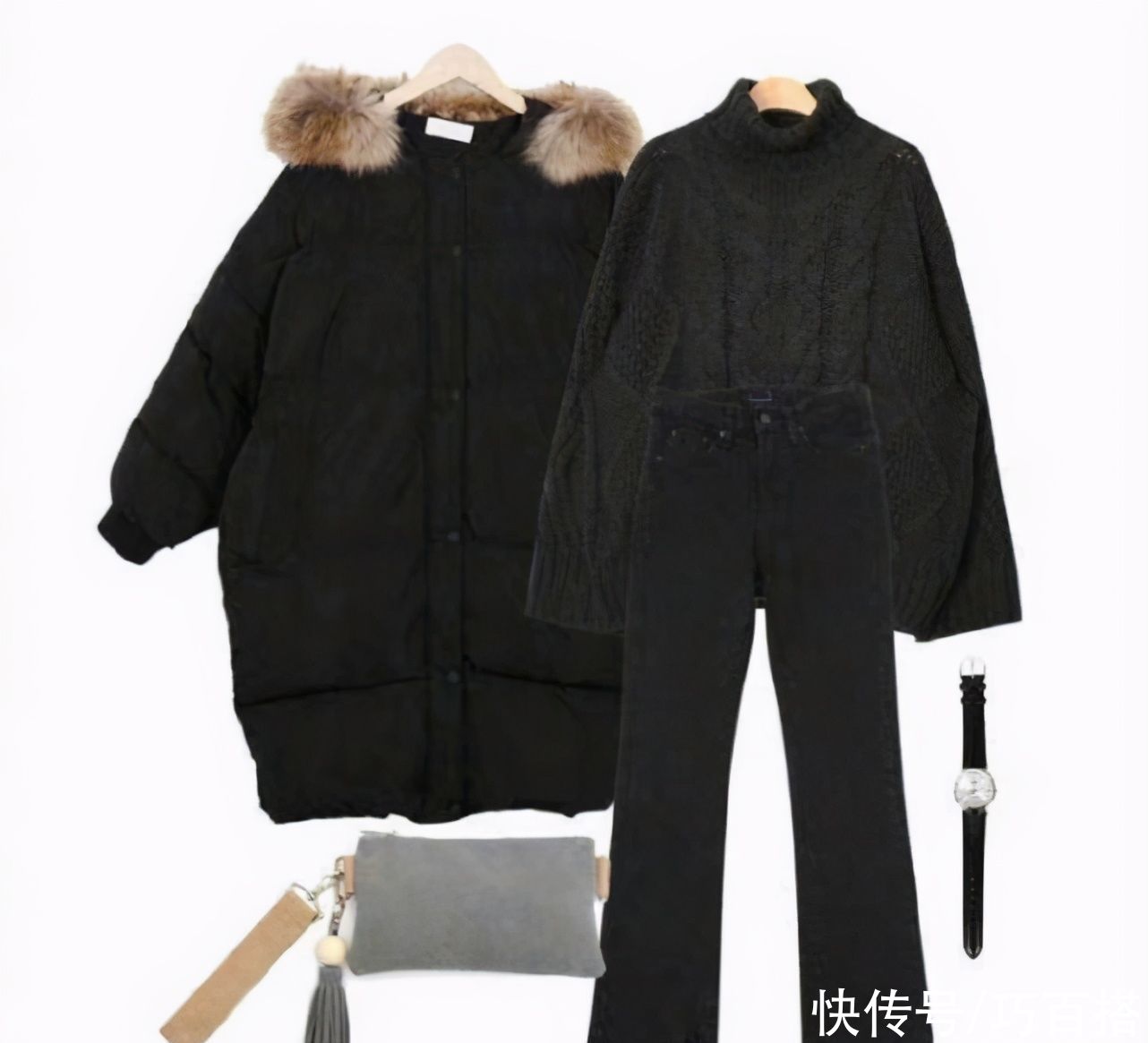  单品|黑色羽绒服的9种搭配！不重样的小心机时尚，冬季穿着显瘦显气质