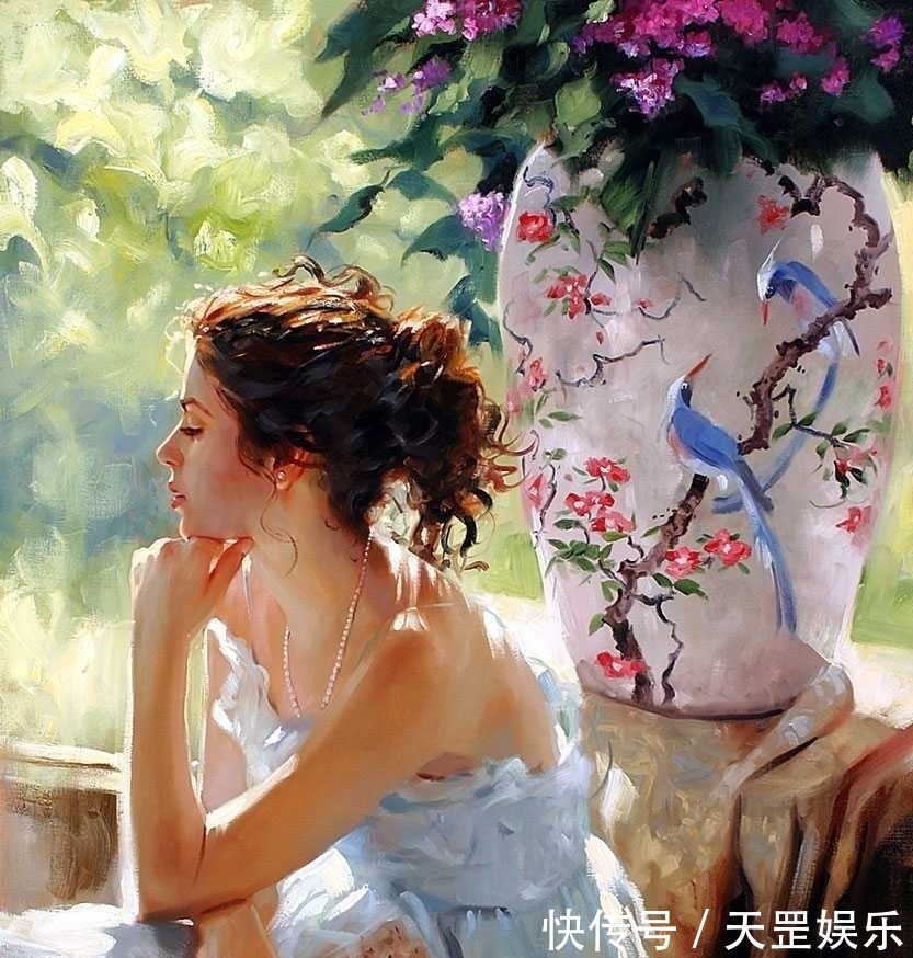 历史人物!明艳的色彩中迸发出唯美惊艳的女性魅力——擅画女人的约翰逊