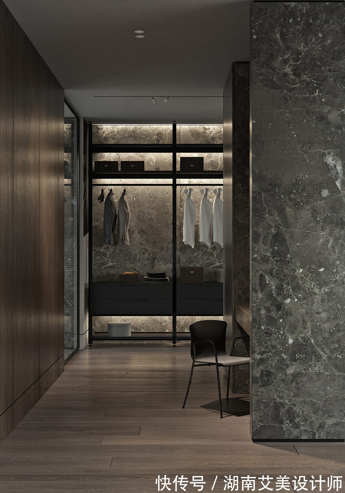 设计|225㎡私宅设计，极简空间中找寻那一隅宁静致远