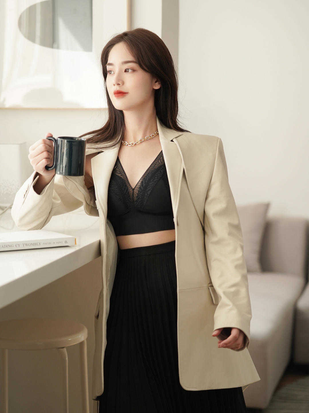 连衣裙|秋季,怎么穿针织毛衣?搭配半身裙或牛仔裤,拒绝土气的穿搭