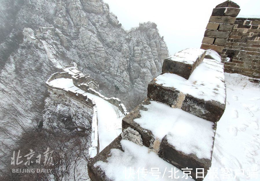 箭扣|雪后箭扣长城，银装素裹，分外妖娆