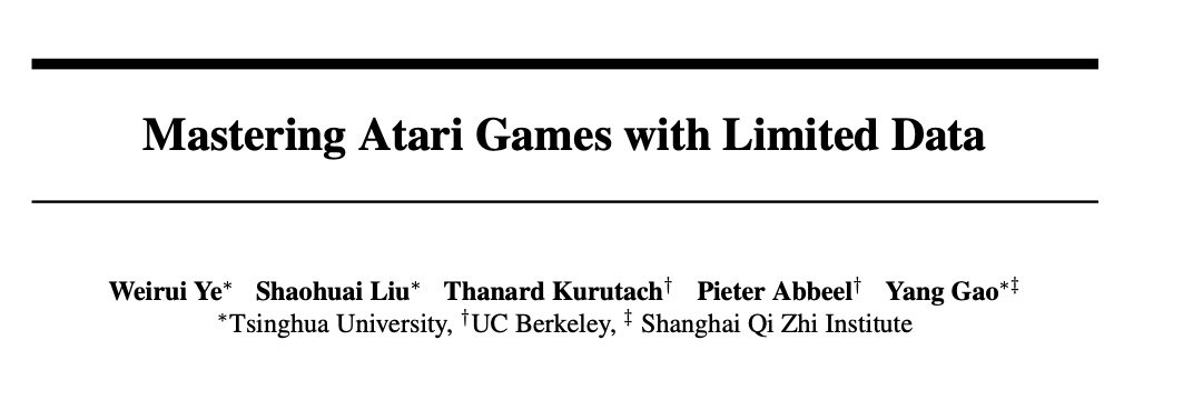 样本|只需1/500数据便可掌握Atari游戏！清华叉院助理教授提出小数据RL模型，引爆AI社区