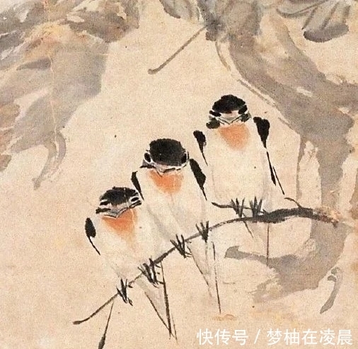 笔法&任伯年笔下的小写意鸟儿