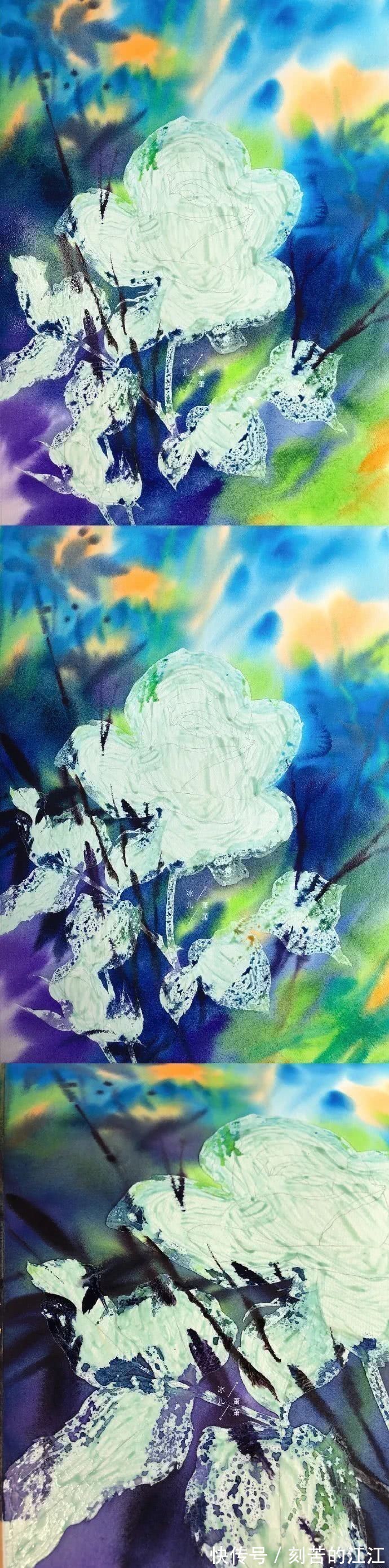 花瓣@水彩这样画,也太美了吧!居然把花瓣画出透明的感觉,看完忍不住保存!