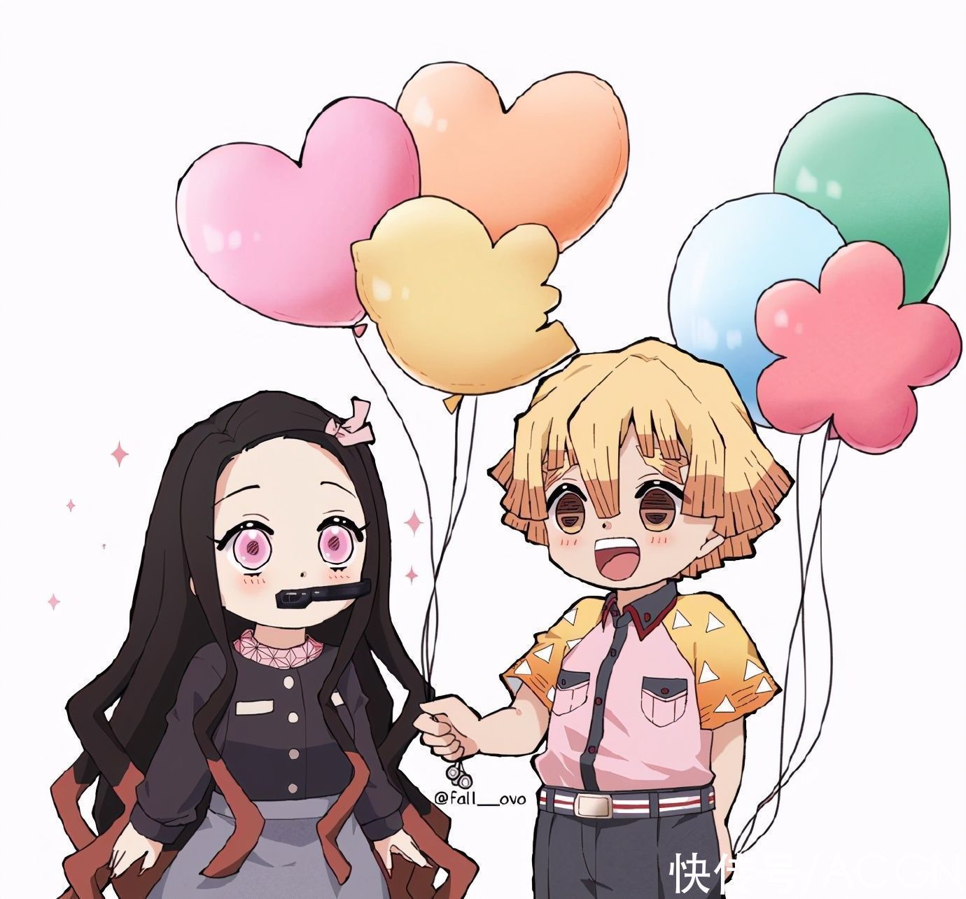 鬼灭之刃|鬼灭之刃:善逸祢豆子太会秀恩爱了!COS白雪公主,还一起逛街