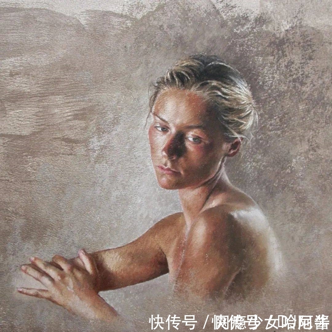 厚重感$赏心悦目,活色生香——女画家色粉笔下极致唯美的女性人体肖像