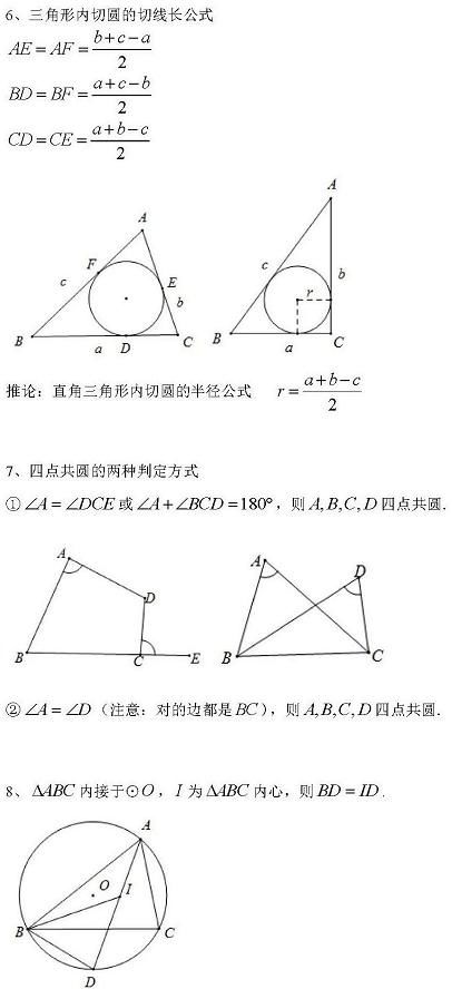 每次|初中数学二级结论汇总（初一到初三20页可打印）每次考试都能用！