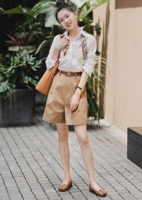 大长腿|小个子女生别总穿长裤,试试“下半身失踪”穿搭法,显高又洋气