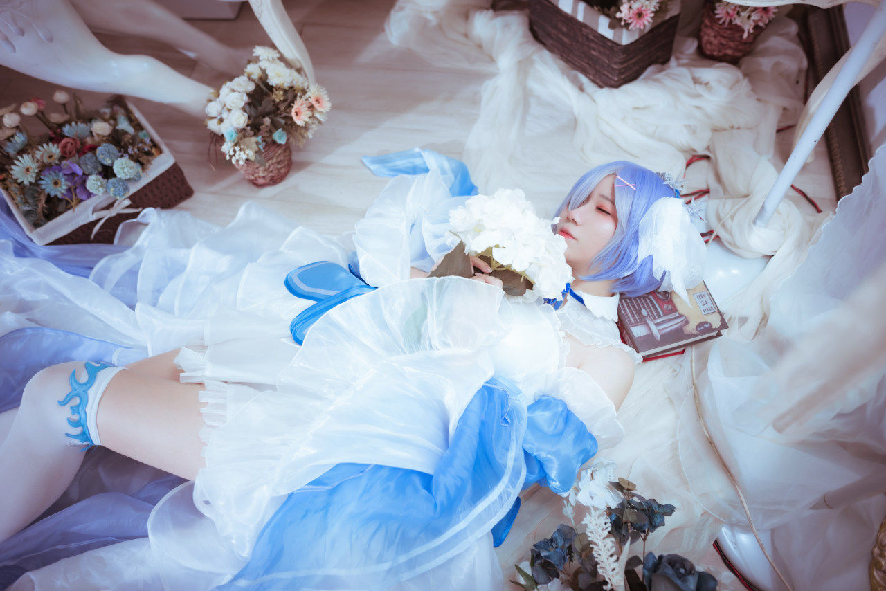 蕾姆|从零开始的异世界蕾姆的冰晶礼服cosplay