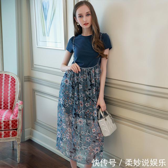 时尚修身连衣裙,省去搭配烦恼,上身清爽也不失优雅女人味