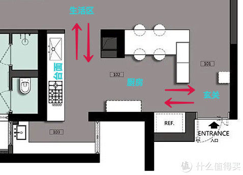 玄关|126㎡做一室一厅？她家的诸多大胆设计，让人眼前一亮！