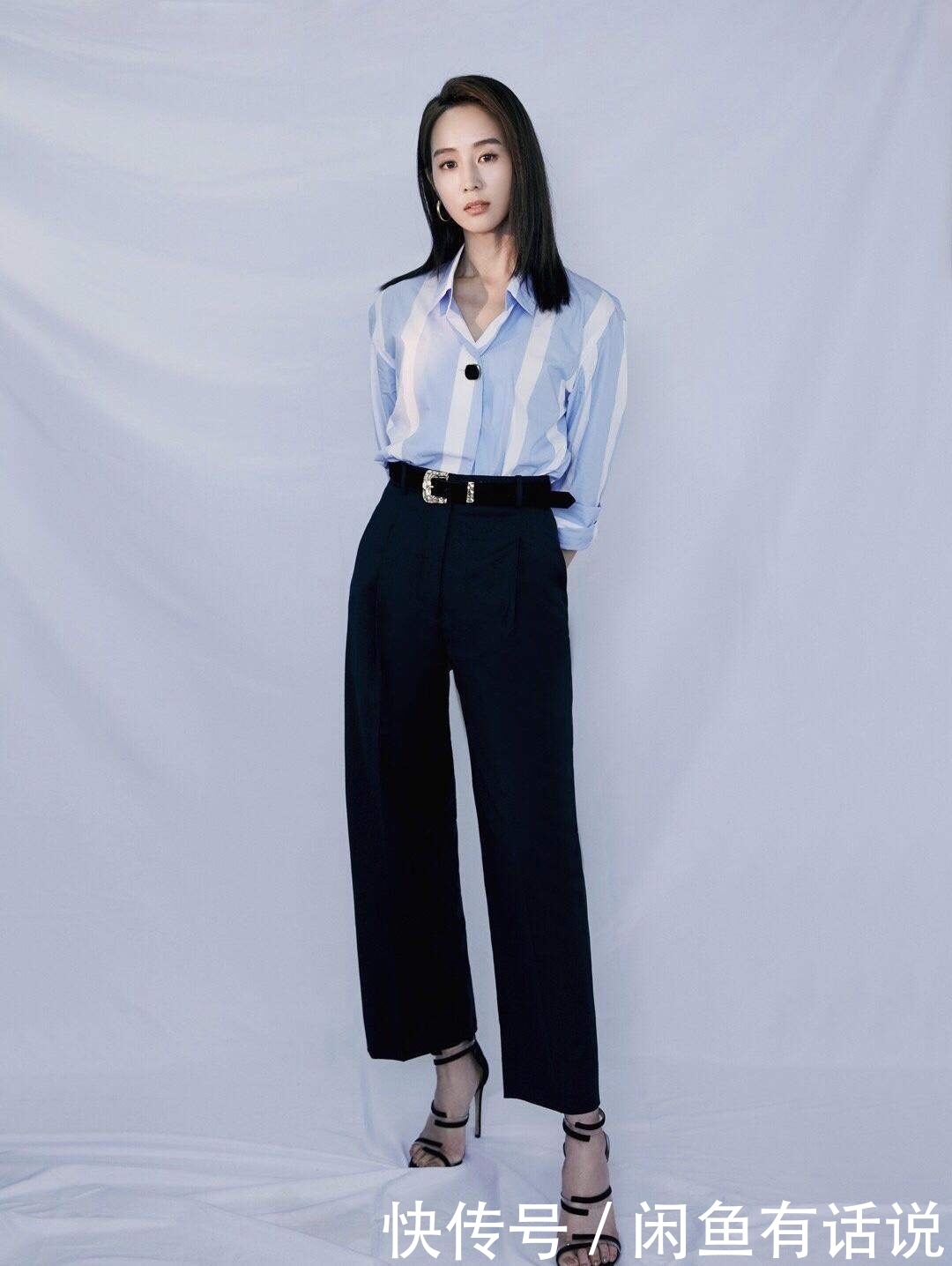 气场|张钧甯有钱任性,穿1万6的衬衫配8万开叉裤,气场比原版超模强大